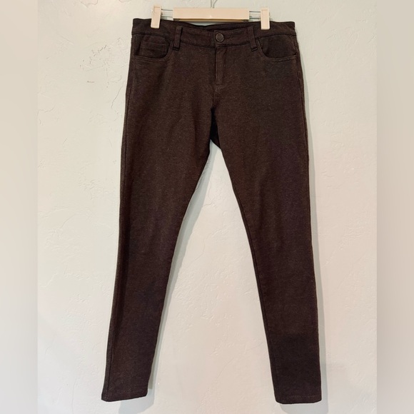Kut from the Kloth Jennifer Ultra Skinny Pants Brown - Size 8 LIKE NEW - Picture 2 of 16